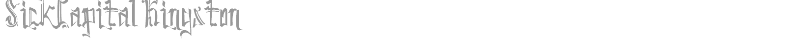 Sick Capital Kingston font preview